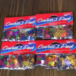 FINAL SALE PRICE Ultimate Birthday Party Confetti 3 Pack x 4